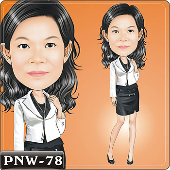 OL人像Q版漫畫PNW-78